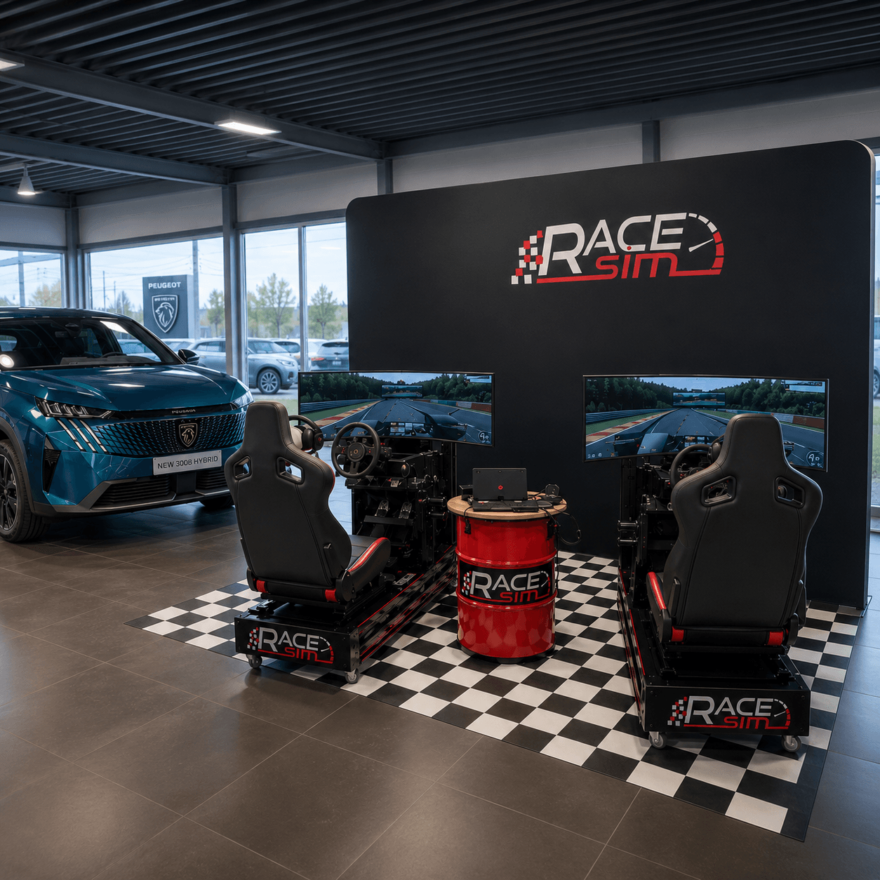 Race-Sim Challenge bij Imacar Bornem