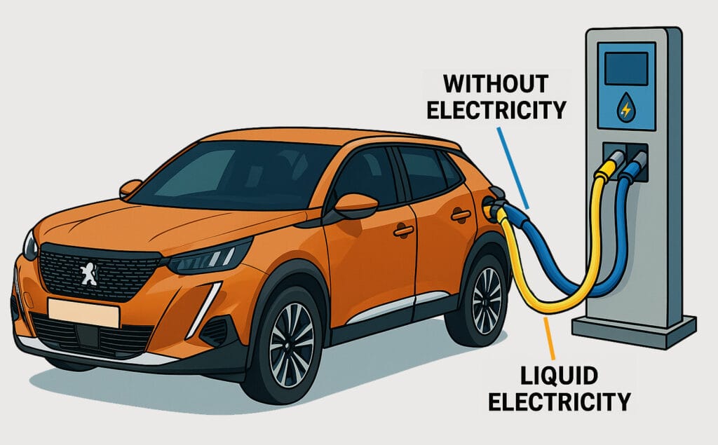 Doorbraak elektrische mobiliteit - vloeibare elektriciteit tanken