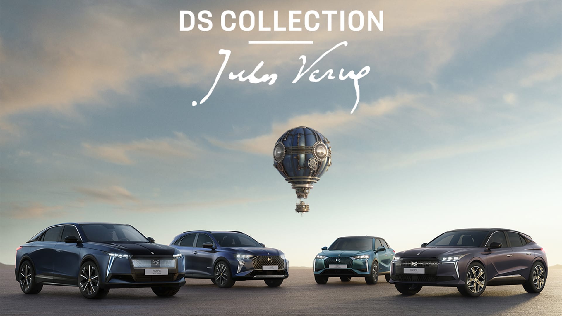 DS Automobiles collection Jules Verne DS3 DS4 DS7 DS8